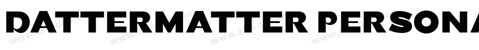 Dattermatter Persona字体转换
